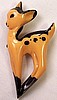 BP240 corn bakelite fawn pin